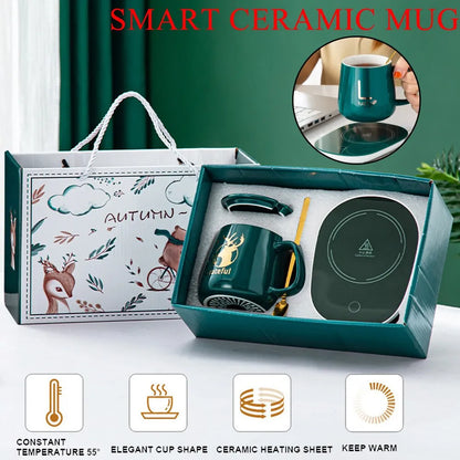 Smart Ceramic Electric Mug Set