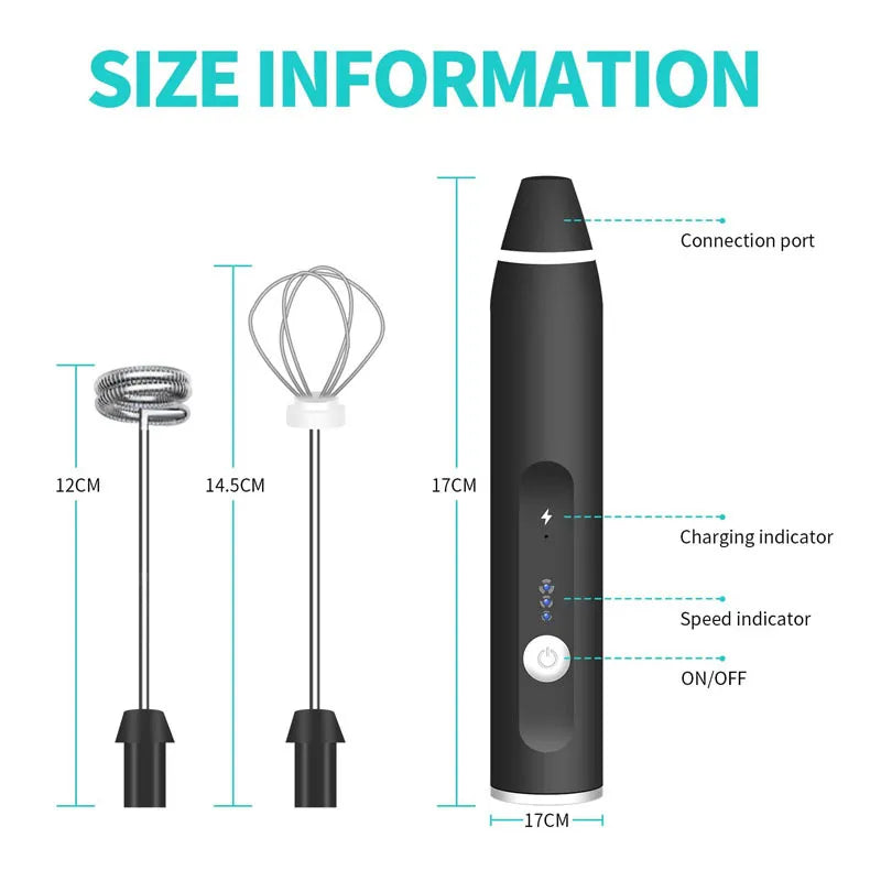 Electric Handheld Blender With USB